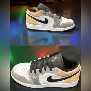 Air Jordan 1 Low SE GS Size 7Y Black Sundial Magic Ember DX4374-008 BNIB Nike OG